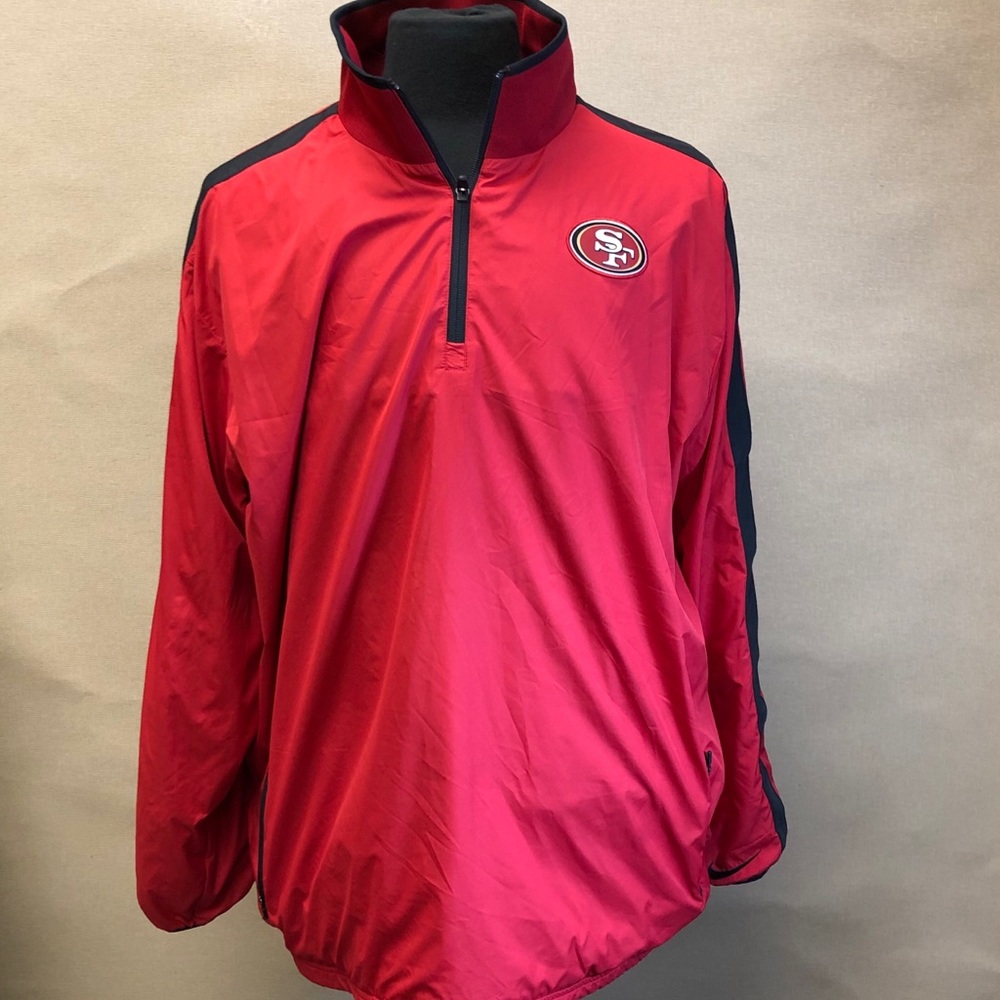 San Francisco 49ers Nike OnField Half Zip Pullover